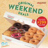Krispy Kreme – June Original Weekend Deals for P299 (Save P126)