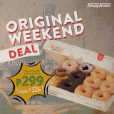 Krispy Kreme – August Original Weekend Deal for P299 (Save P126)