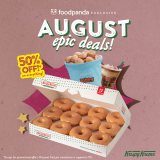 Krispy Kreme – August Epic Deals: Save As Much As P75 via Foodpanda
