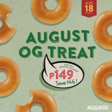 Krispy Kreme – August OG Treat for P149 (Save P46)