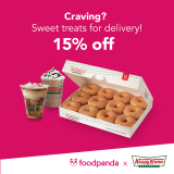 Krispy Kreme – Get 15% Off on All Items via FoodPanda