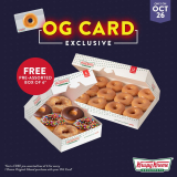 Krispy Kreme – FREE Pre-Assorted Half Dozen When You Buy a Dozen Original Glazed Doughnuts