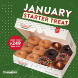 Krispy Kreme – January Starter Treat: Mixed Dozen for ₱249 (Save ₱176)