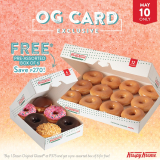 Krispy Kreme – OG Card Exclusive: Get FREE Pre-Assorted Box of 6