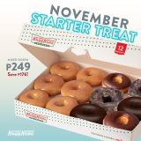 Krispy Kreme – November Starter Treat for ₱249 (Save ₱176)