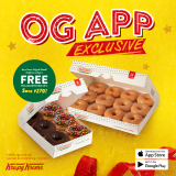 Krispy Kreme – OG App Exclusive: FREE Pre-Assorted Box of 6