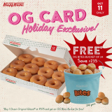 Krispy Kreme – OG Card Holiday Exclusive: Get FREE OG Bites Bucket of 24
