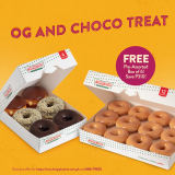 Krispy Kreme – FREE Pre-Assorted Box of 6 per Order of Dozen or Double Dozen OG