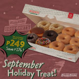 Krispy Kreme – September Holiday Treat for P249 (Save P176)