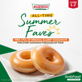 Krispy Kreme – Get 2 FREE Original Glazed Doughnuts via GrabFood
