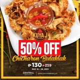 Kuya J Restaurant – Chicharon Bulaklak for P130 (Save 50% Off) via Central Delivery