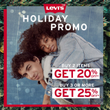 Levi’s – Holiday Promo: Get Up to 25% Off