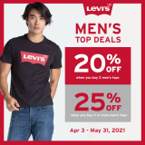 Levi’s – Men’s Top Deals: Get Up to 25% Off