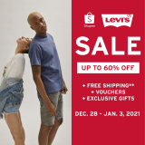 Levi’s – Get Up to 60% Off + FREE Shipping on Orders via Shopee