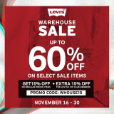 Levi’s – Warehouse Sale: Up to 60% Off on Select Sale Items