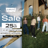 Levi’s – Women’s Month Sale: Get 25% Off Women’s Apparel