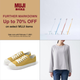 MUJI – End of Season Sale: Up to 70% Off on Select Items