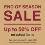 MUJI – End of Season Sale: Get Up to 50% Off on Select Items