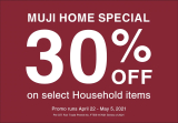 MUJI – Home Special: Get 30% Off Selected Household Items