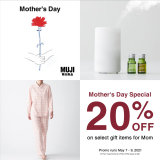 MUJI – Mother’s Day Special: Get 20% Off on Select Items