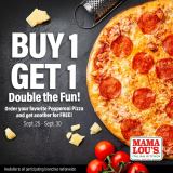 Mama Lou’s Buy 1 Get 1 Pepperoni Pizza Promo