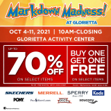 Markdown Madness at Glorietta – Get Up to 70% Off and Buy 1 Get 1 Promo