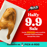 Max’s Restaurant – Halfy 9.9 Sale via Pick.A.Roo