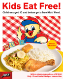 Max’s Restaurant – FREE Kiddie Meal Promo