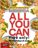 Max’s Restaurant – Merienda All-You-Can for P199 Promo