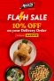 Max’s Restaurant – Flash Sale: Get 10% Off on Delivery Orders