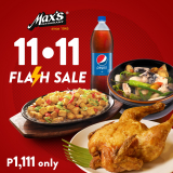 Max’s Restaurant – 11.11 Deal: Bestselling Bundle for ₱1,111 (Save ₱315)