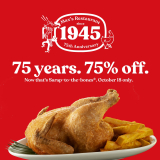 Max’s Restaurant – Get 75% Off on Regular Fried Chicken