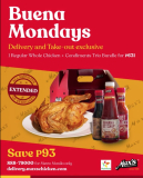 Max’s Restaurant – Buena Mondays Promo for ₱631 (Save ₱93)
