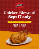 Max’s Restaurant – Chicken Blowout Promo (Save P149)
