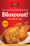 Max’s Restaurant – National Fried Chicken Day Blowout: Starts at P299 (Save P200)
