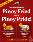 Max’s Restaurant – Pinoy Fried Para sa Pinoy Pride Promo Extended