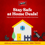 Max’s Restaurant – Stay Safe at Home Deals
