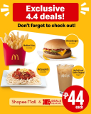 McDonald’s – 4.4 Exclusive Deals at ₱44 Each via Shopee and Deals Near Me