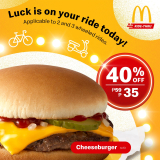 McDonald’s – Get Cheeseburgers for P35 via Mcdo Ride-Thru