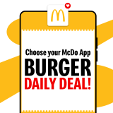 McDonald’s – McDo App Burger Daily Deal Promo