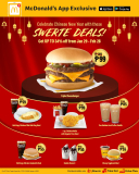 McDonald’s – Chinese New Year Swerte Deals: Get Up to 34% Off