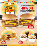 McDonald’s – Crave and Claim Fest Promo: Get Up to 40% Off