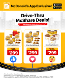 McDonald’s – App Exclusive: Drive-Thru McShare Deals