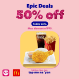 McDonald’s – Get Up to P75 Off via Foodpanda