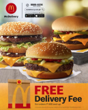 McDonald’s – FREE Delivery Fee Promo