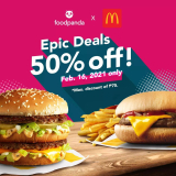 McDonald’s – Get 50% Off on Orders via Foodpanda
