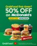 McDonald’s – Get 50% Off for GrabFood First Time Users