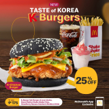 McDonald’s – Get 25% Off on K-Chicken Burger Set via App