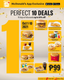 McDonald’s – Perfect 10 Deals for P99