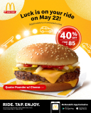 McDonald’s – Get Quarter Pounder with Cheese for P85 via McDo Ride-Thru